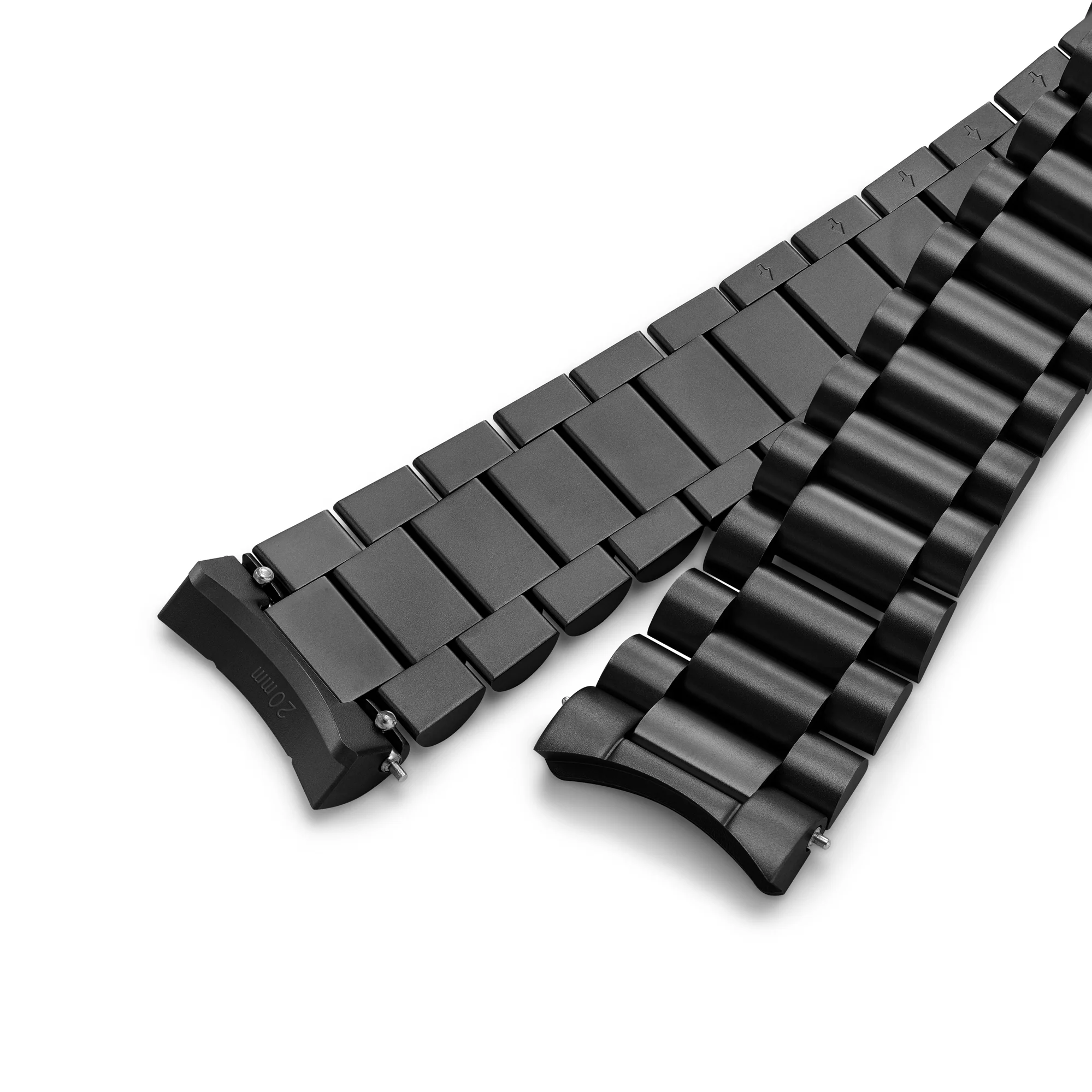 3 Links Sandblasted Black PVD Bracelet - NSA - 844 - Image 5