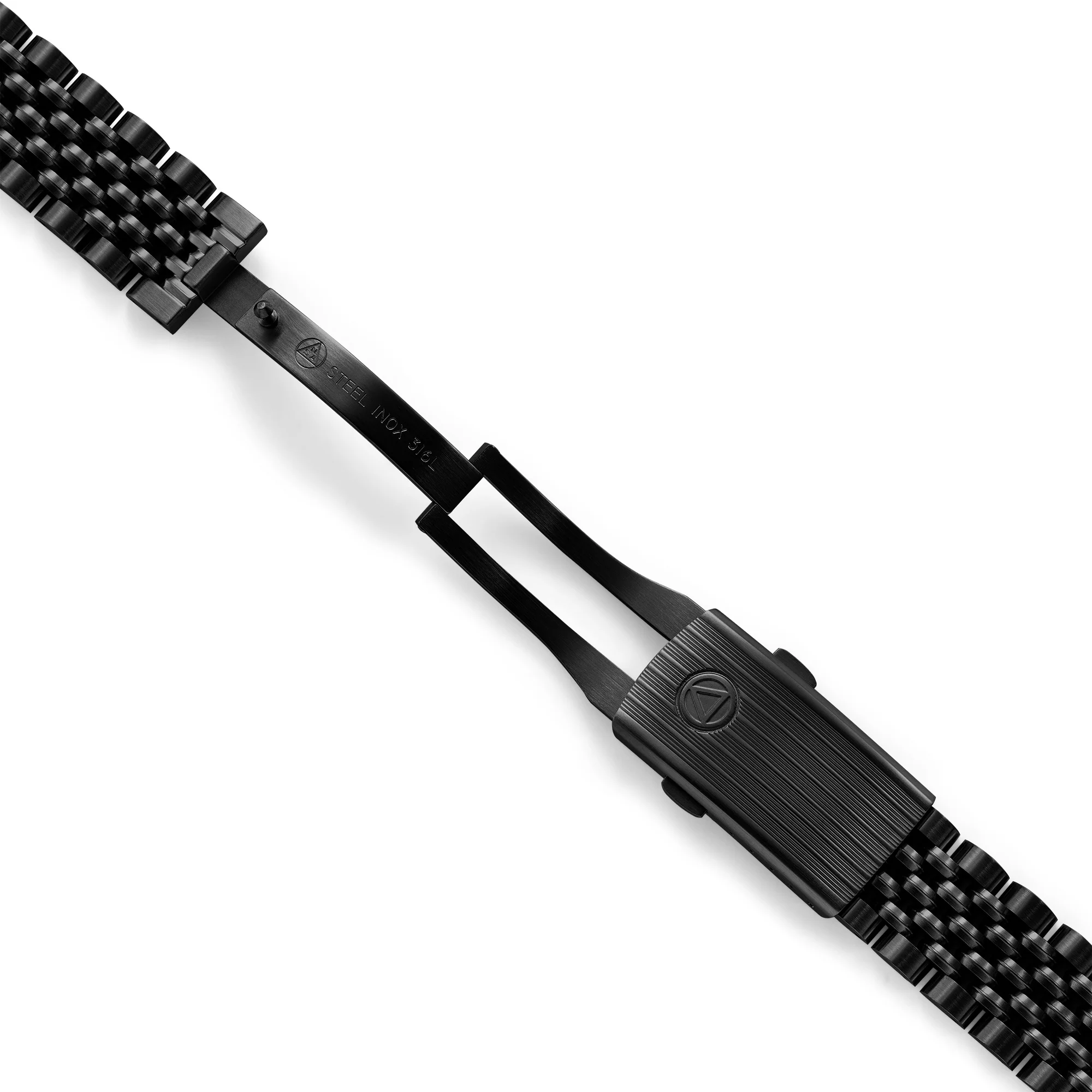 Black PVD Beads of Rice Bracelet Steel - NSA - 844 - Image 3