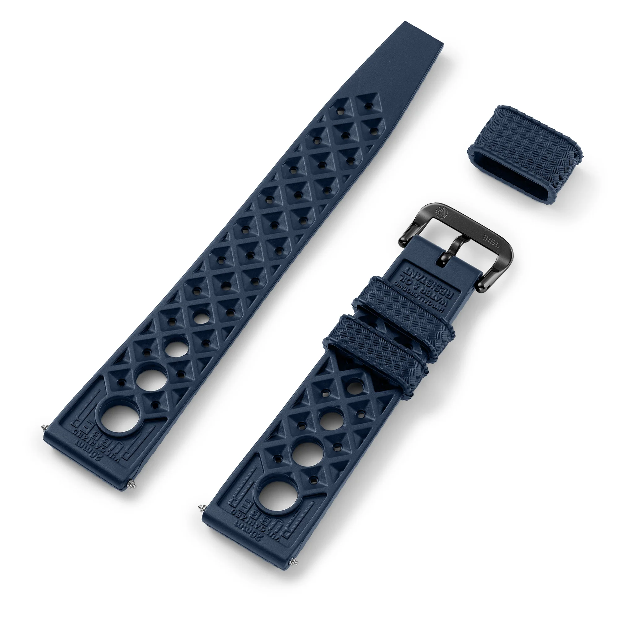 Blue "Rally" Tropic Rubber Strap - NSA - Image 4