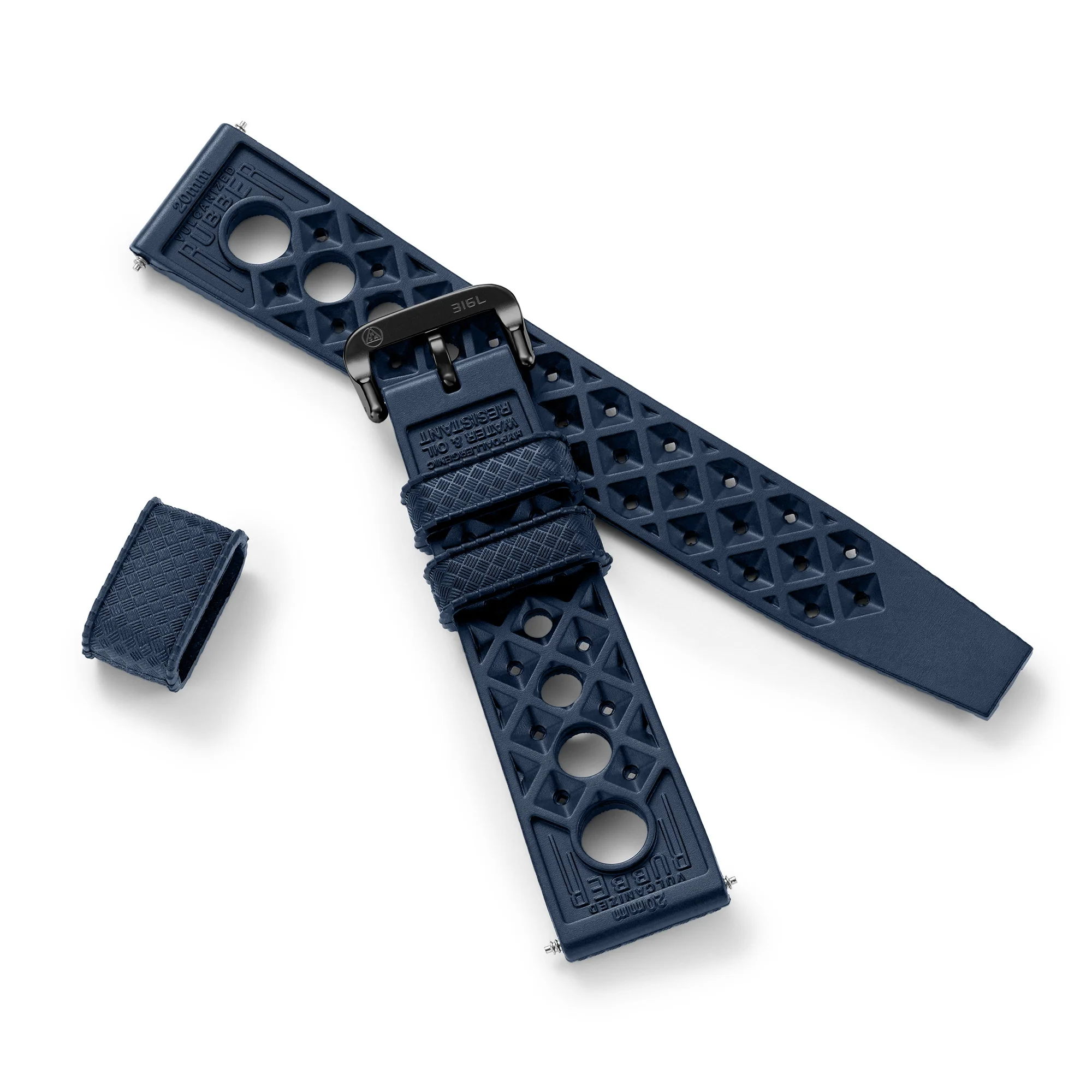 Blue "Rally" Tropic Rubber Strap - NSA - Image 8