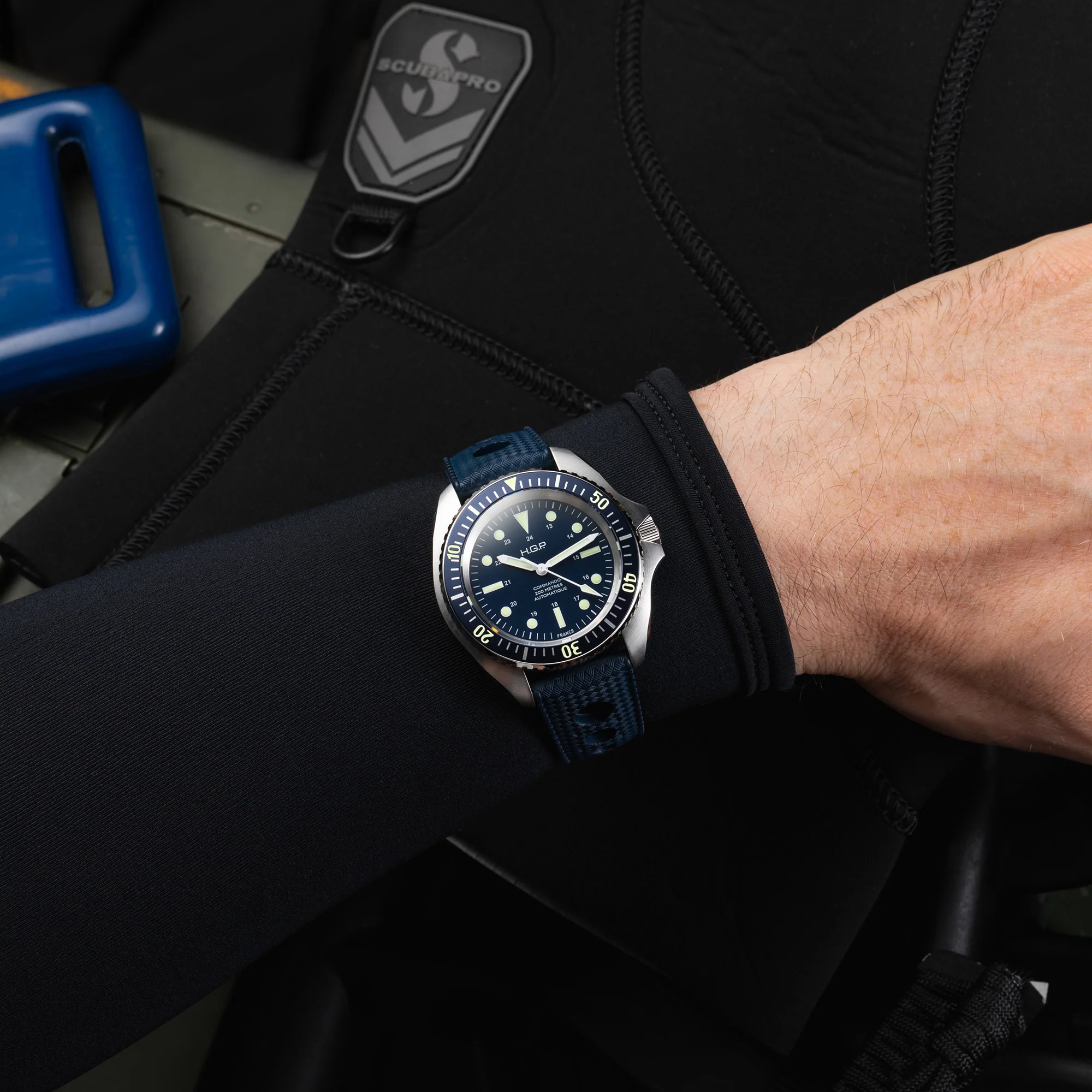 Diver 200M Automatic Commando Diving Watch - Blue - Image 6