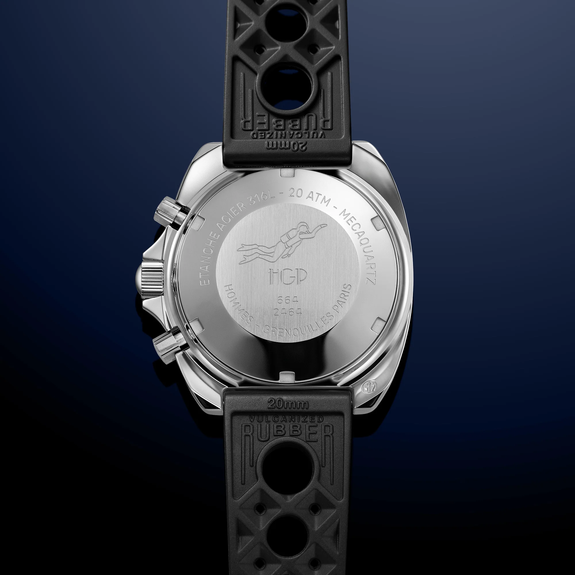 Diver 200M Chrono-Mecaquartz Chronograph - Black Big-Eye - Image 9