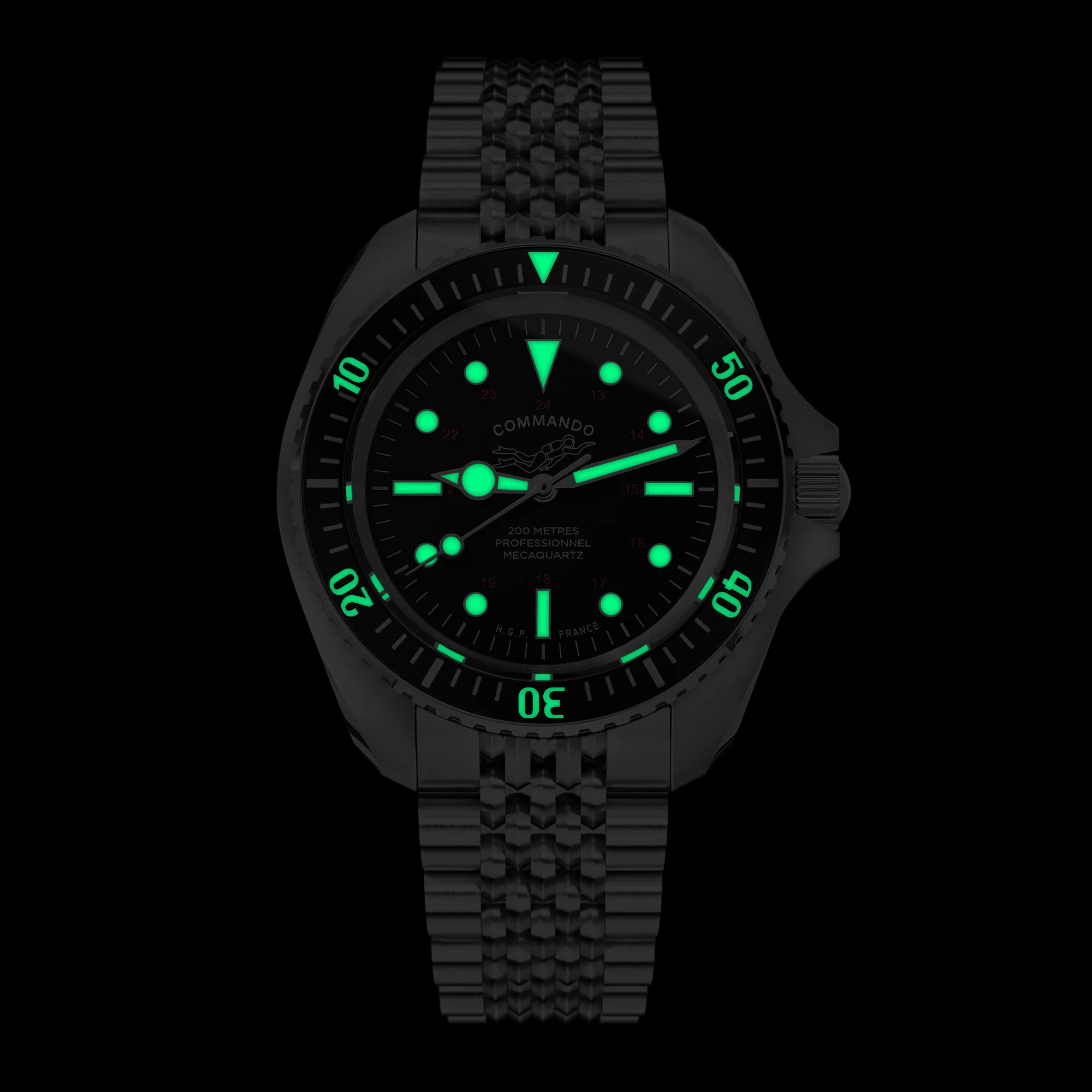 Diver 200M Mecaquartz Commando Diving Watch - Vintage - Image 5