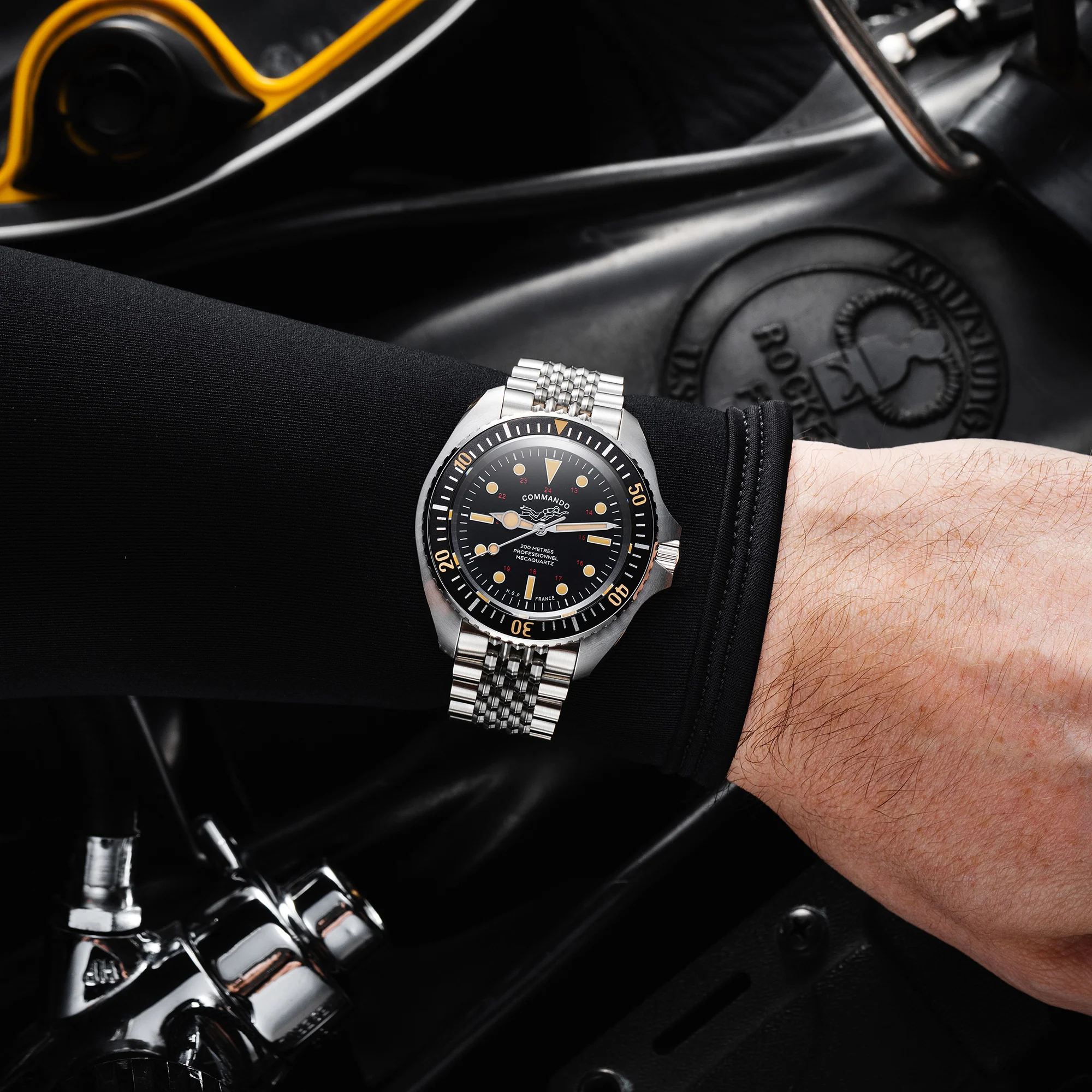 Diver 200M Mecaquartz Commando Diving Watch - Vintage - Image 9