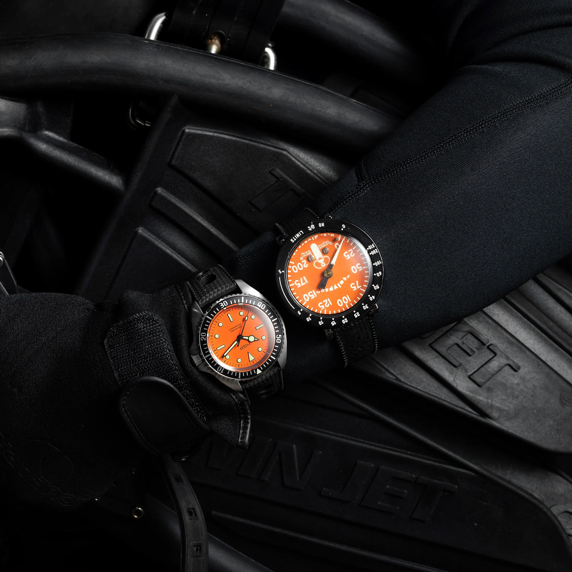 Diver 200M Mecaquartz Diving Watch - Orange - Image 7