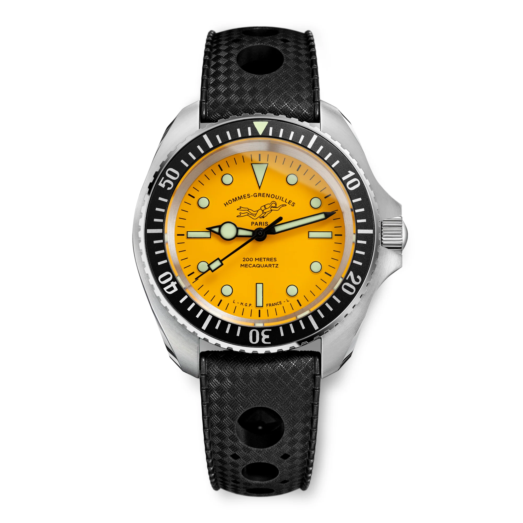 Diver 200M Mecaquartz Diving Watch - Yellow - Image 3