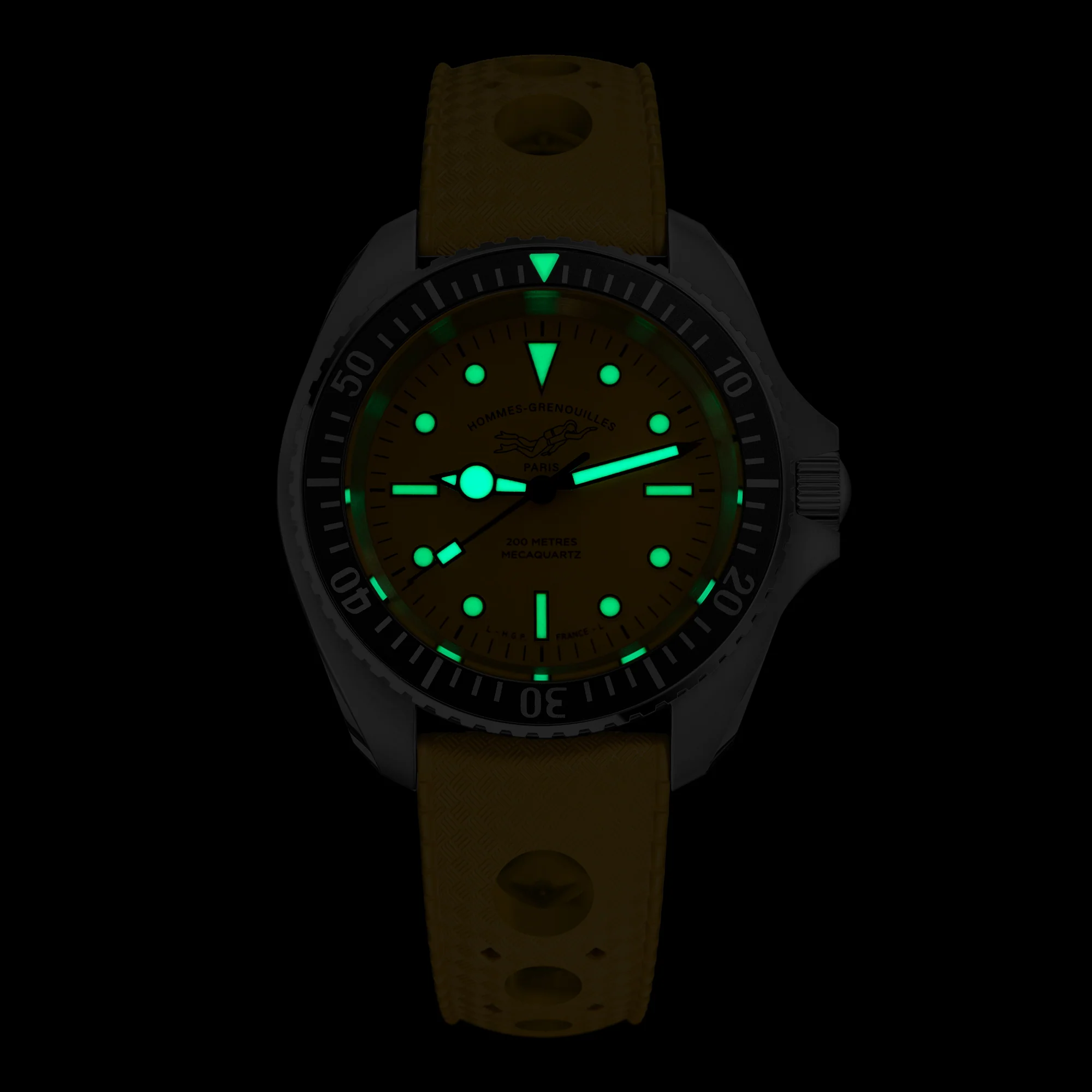 Diver 200M Mecaquartz Diving Watch - Yellow - Image 8
