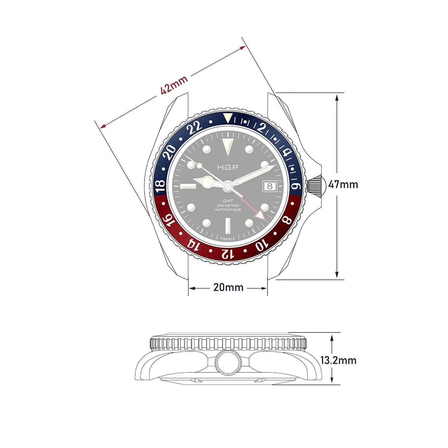 Diver GMT 200M Automatic Diving Watch - Image 9