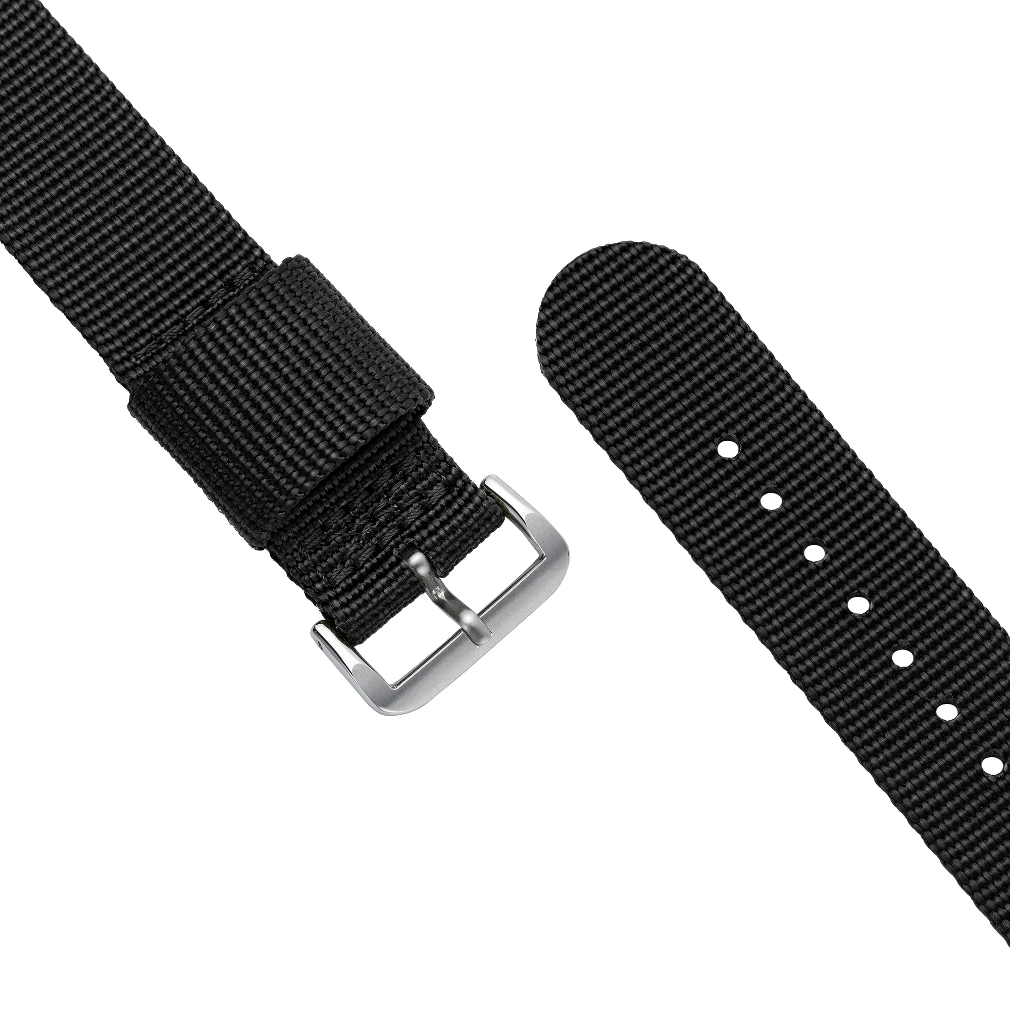 One-Piece Black Nylon Strap & Steel Buckle - Image 3