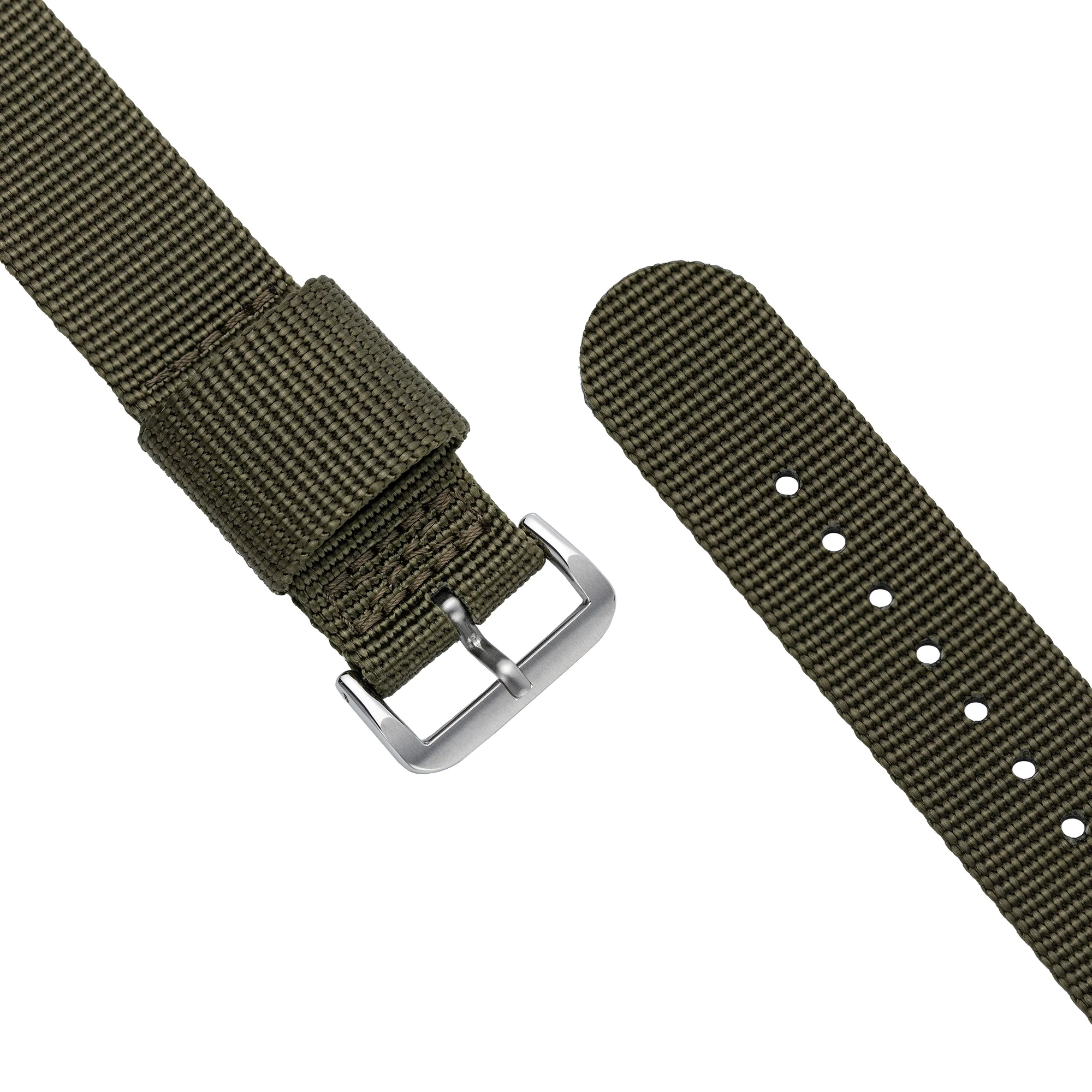 One-Piece Green Nylon Strap & Steel Buckle - Image 3